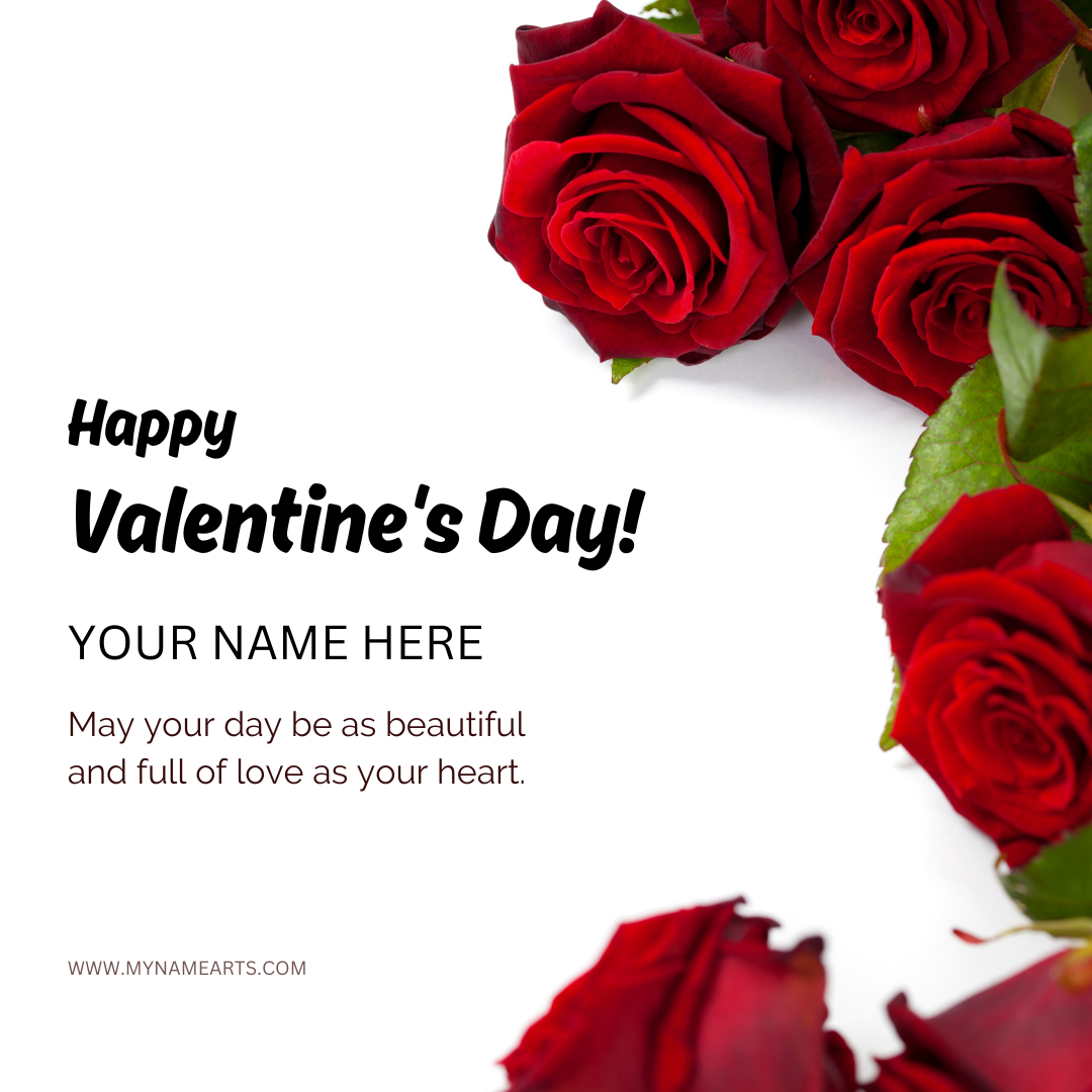 Valentine’s Card with Your Name – Free Custom Love Greetings