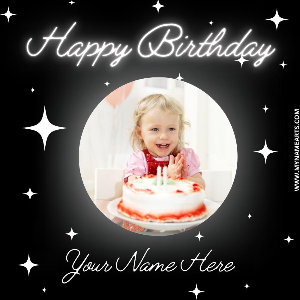 Birthday Wishes E-Card For Little Daughter With Name