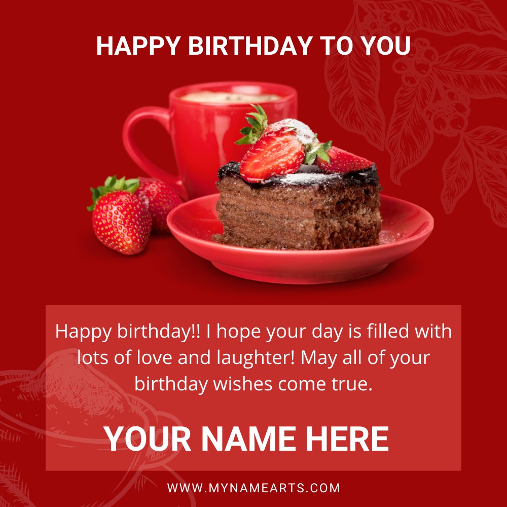 Designer Birthday Wishes Facebook Post With Name