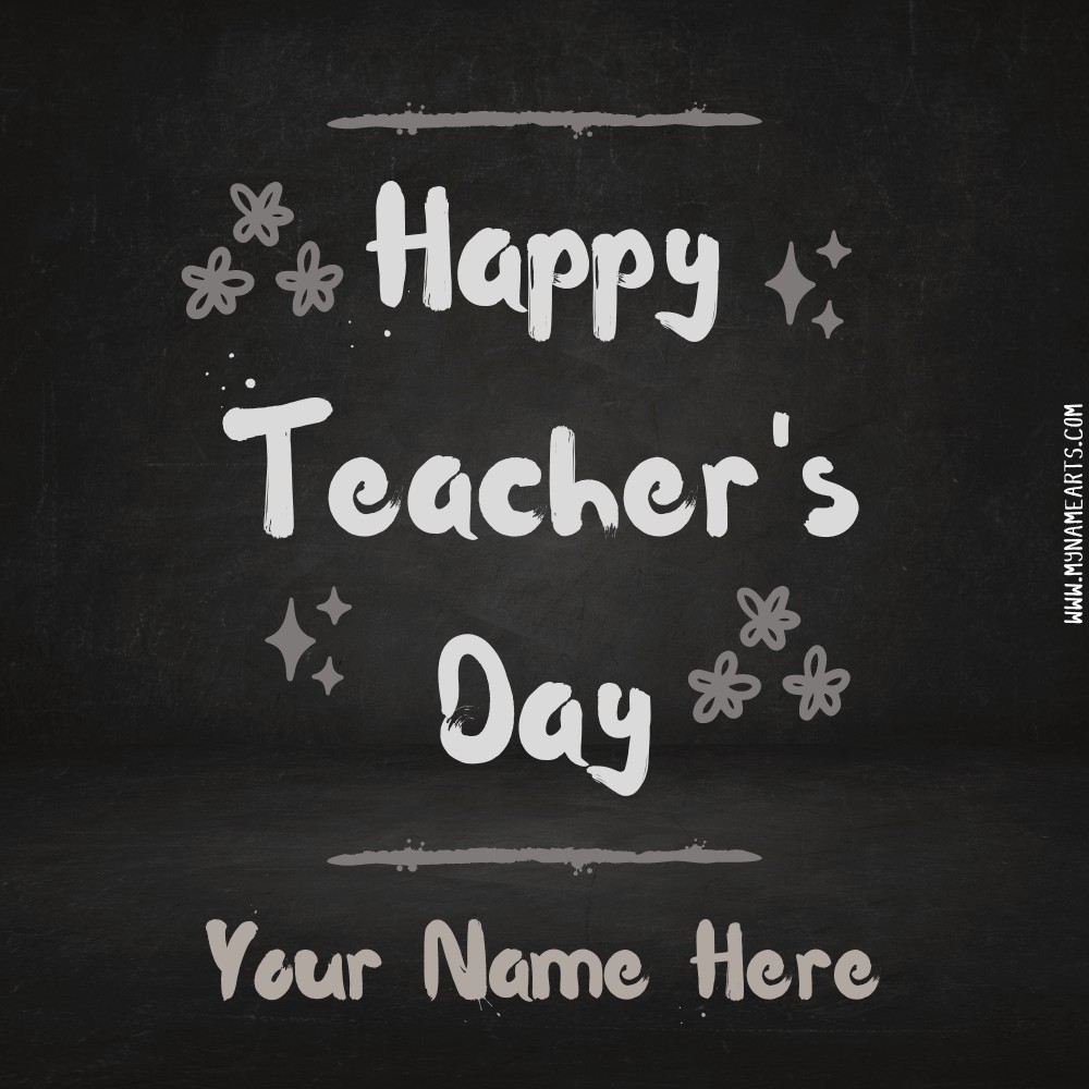 Happy Teachers’ Day Status Image With Name Edit