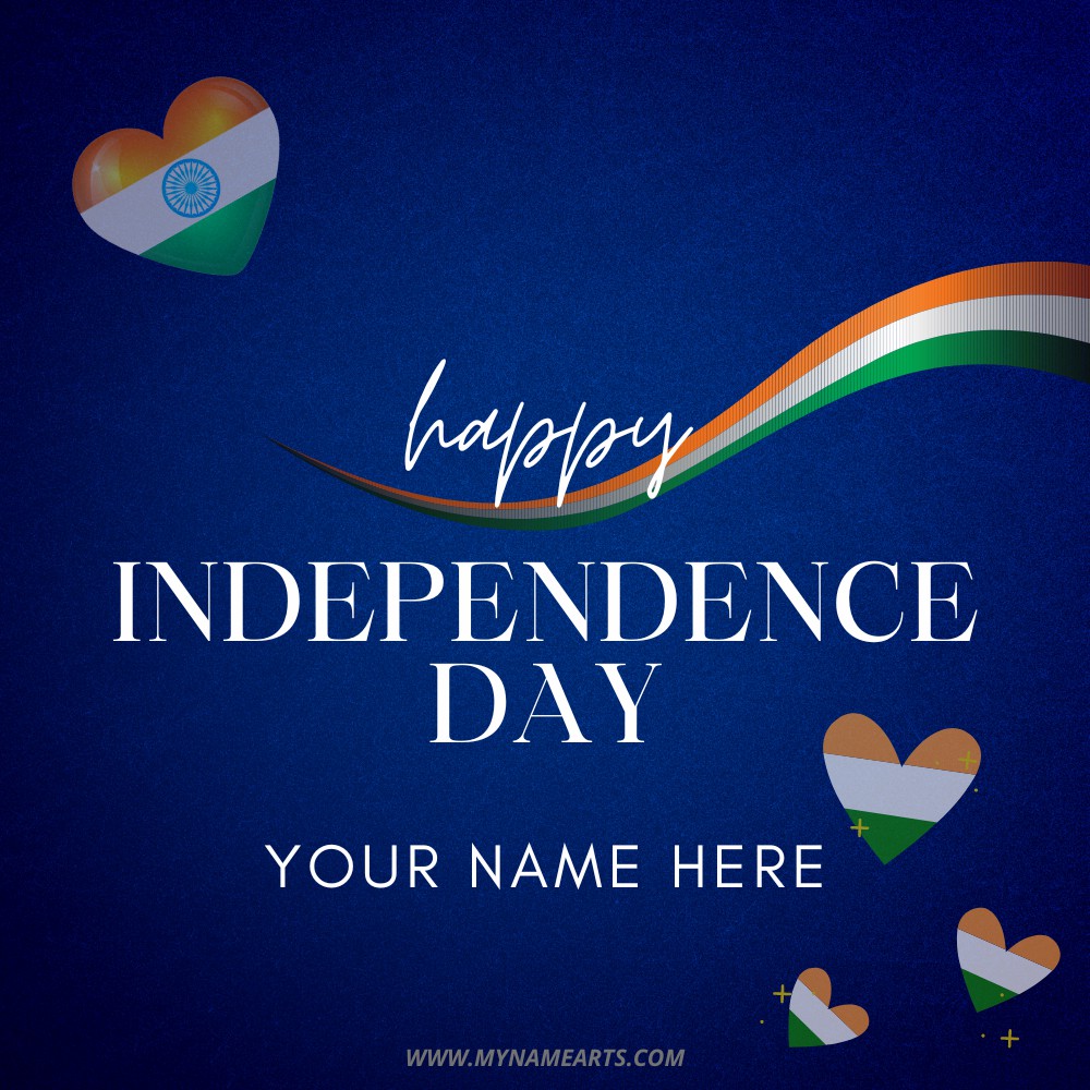 Independence Day 2022 Profile Picture With Name