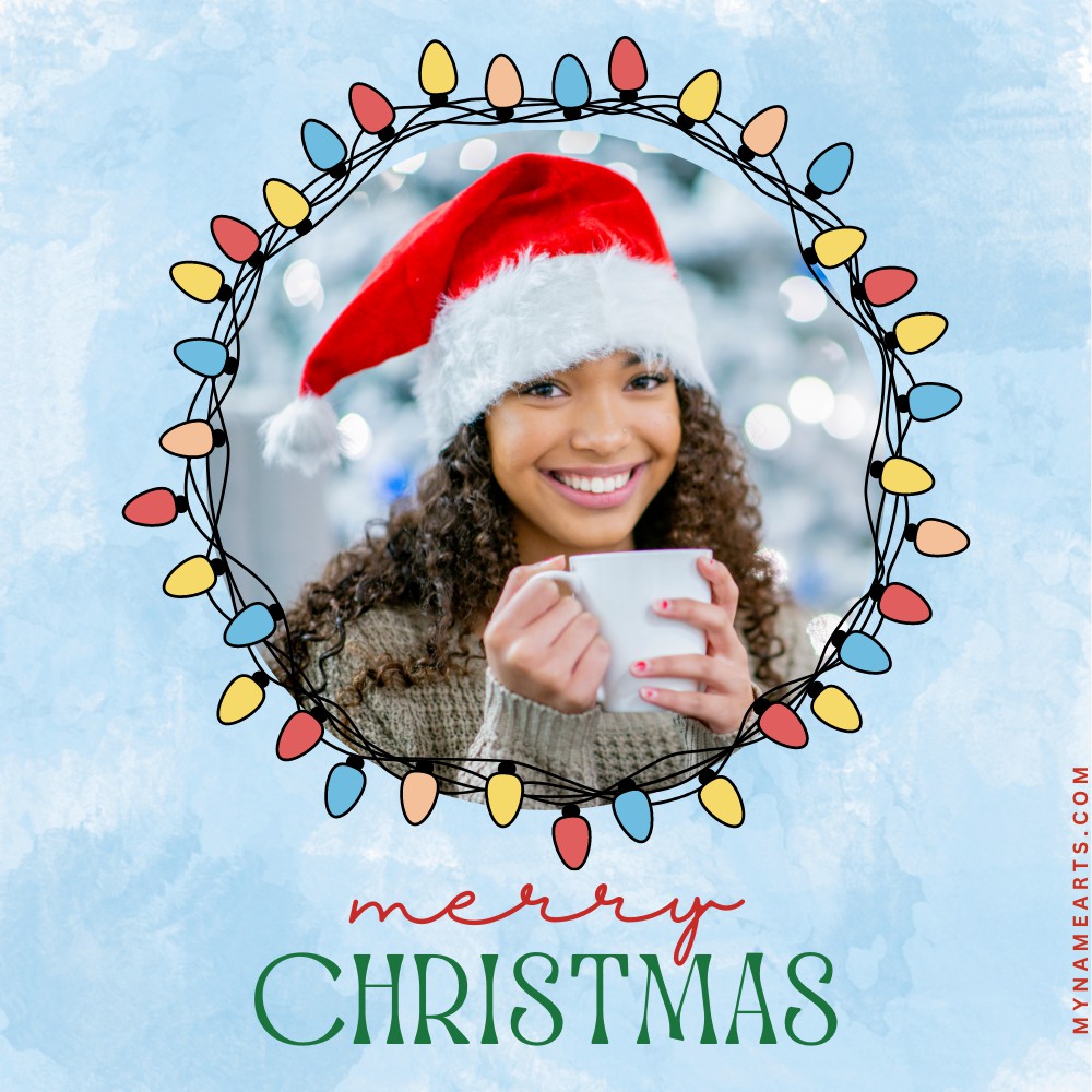 Make Designer Christmas Photo Frame Online