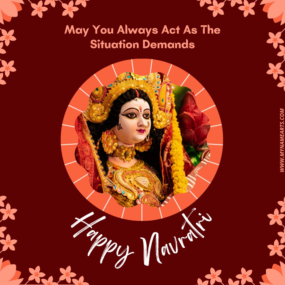 Make Navratri Photo Frame Online For Free