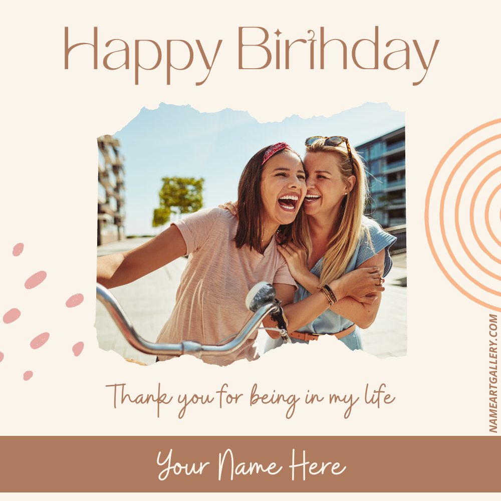 Birthday Wishes Greeting For Best Friend With Photo Frame