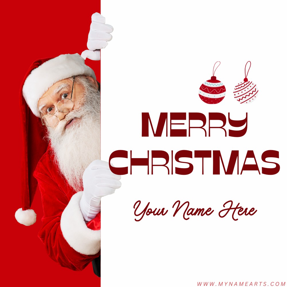 Santa Claus Christmas Status Image With Name Edit