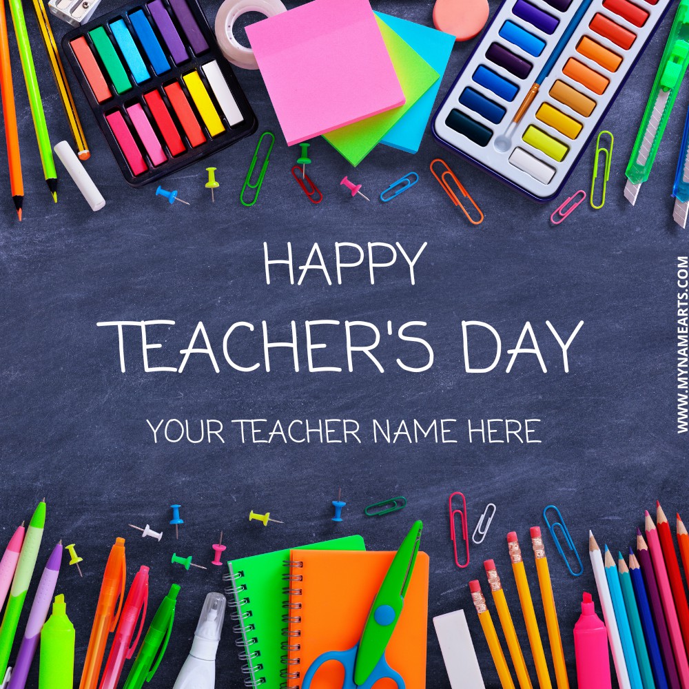 Teacher’s Day 2022 Greeting Card With Student Name