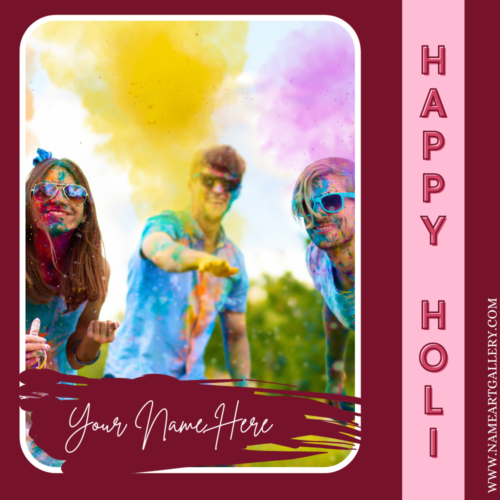 Whatsapp Status For Holi Festival With Custom Photo