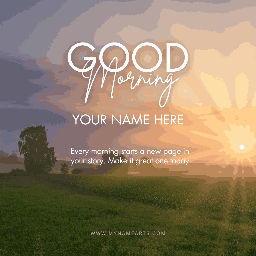 Morning Wishes With Your Name – Personalized for Free