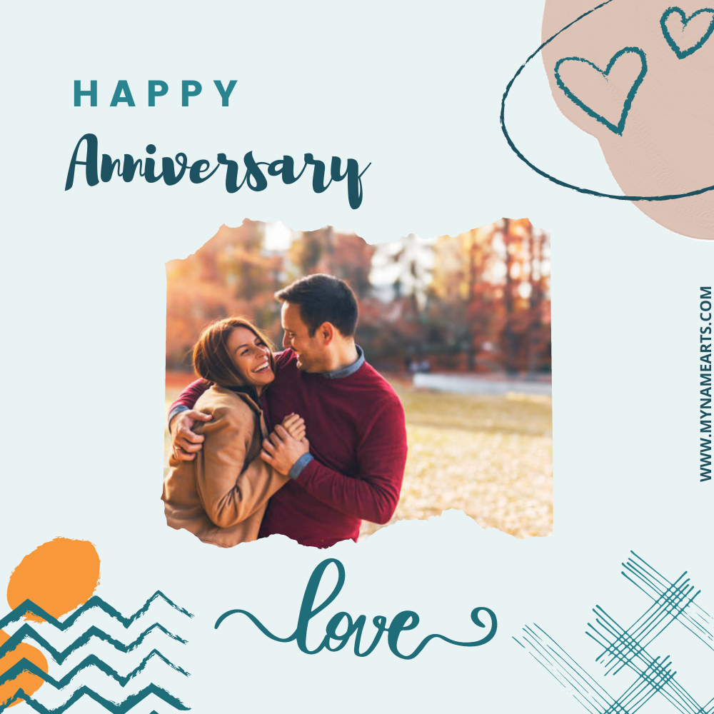 Make Anniversary Wishes Couple Photo Frame Greeting