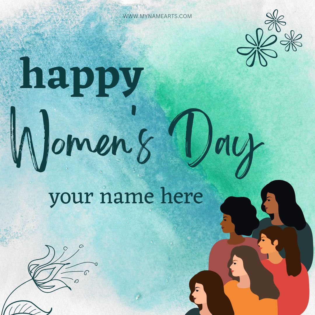 Women Day Card with Your Name Free Online Wishes