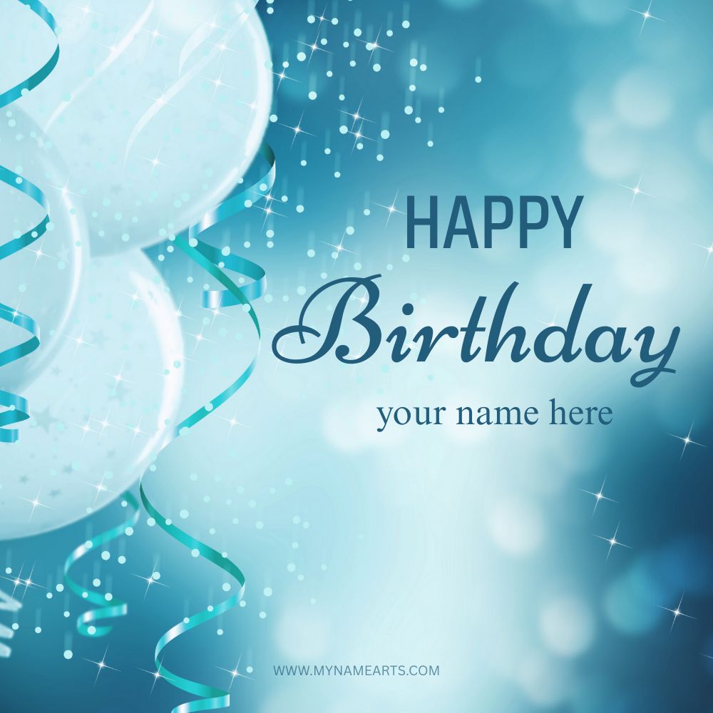Happy Birthday Card with Name & Photo Free Online Maker