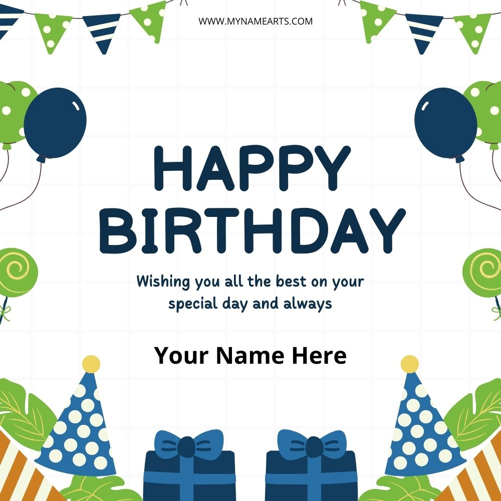 Happy Birthday Card – Free Personalized Wishes Online